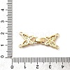 Brass Micro Pave Clear Cubic Zirconia Watch Band Clasps KK-A266-23G-3
