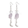 Natural Mixed Gemstone Chips Dangle Earrings EJEW-JE05433-3