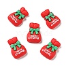 Opaque Christmas Resin Cabochons RESI-G039-07-1