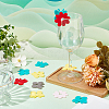 SUNNYCLUE 70Pcs 10 Styles Silicone Wine Glass Charms AJEW-SC0002-84-4