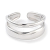 Non-Tarnish 304 Stainless Steel Open Cuff Rings for Women RJEW-K273-15P-2