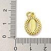 Virgin Mary Theme Rack Plating Brass Micro Pave Cubic Zirconia Pendants KK-C074-28M-4