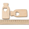 Natural Beech Wood Linking Rings WOOD-I017-04-3