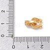 925 Sterling Silver Micro Pave Clear Cubic Zirconia Fold Over Clasps SE-CBAF1B0-07G-2
