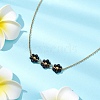 Natural Spinel Pendant Necklaces NJEW-JN05103-01-1