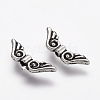 Tibetan Style Alloy Angel Wing Beads TIBEB-4999-AS-NR-2