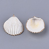 Electroplate Sea Shell Pendants SSHEL-S261-05-3