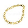 Fashionable 304 Stainless Steel Composite Figaro Cable Chains Bracelets STAS-A028-B095G-1