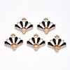 Chinese Style Alloy Enamel Pendants X-ENAM-N054-026C-1