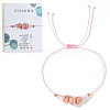 Chakra Style Natural Rose Quartz Chips Braided Bead Bracelets for Women Men CM2538-1-1