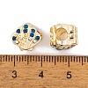 Rack Plating Alloy European Beads FIND-C055-10G-3