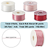 4 Rolls 4 Colors Special Coated Polyester Beading Threads for Seed Beads OCOR-SC0001-08B-2