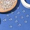 Transparent Glass Square Cabochons GGLA-S022-10mm-3