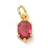 Brass Micro Pave Cubic Zirconia Pendants KK-U050-06G-01-2