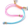 Adjustable Nylon Cord Braided Bead Bracelets BJEW-JB05490-5