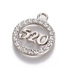 Rhinestone Pendants ALRI-L039-010P-1