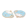 Alloy Enamel Pendants PALLOY-D015-01A-3