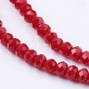 Imitation Jade Glass Beads Strands GLAA-G045-A-5