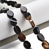 Natural Black Agate Beads Strands G-P559-B09-01-2