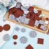 Gorgecraft 200Pcs 10 Style Felt Self-adhesive Pads FIND-GF0003-79-6