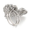 304 Stainless Steel Ring for Women RJEW-U014-07P-3