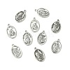 60Pcs 6 Styles Religion Tibetan Style Alloy Pendants FIND-CJ0005-79-8