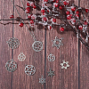Tibetan Style Alloy Pendants TIBEP-SC0001-28AS-7
