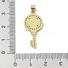 Brass Micro Pave Clear Cubic Zirconia Pendants KK-A221-03C-G-3