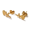 Vacuum Plating 304 Stainless Steel Stud Earrings EJEW-Z040-41G-1