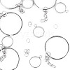 5Pcs 304 Stainless Steel Open Back Bezel Pendants STAS-TAD0001-01A-2