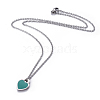 304 Stainless Steel Pendant Necklaces NJEW-E141-33-2