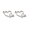Non-Tarnish 304 Stainless Steel Cabochon Connector Settings LS-STAS-B032-11P-2