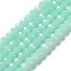 Baking Paint Imitation Jade Glass Bead Strands LS-DGLA-A034-J6MM-A22-1