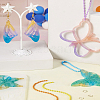 DIY Butterfly Pendant Keychain Making Kits DIY-TA0004-50-27