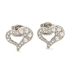 304 Stainless Steel Micro Pave Clear Cubic Zirconia Stud Earrings EJEW-H018-02P-06-2