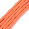Handmade Polymer Clay Beads Strands CLAY-R089-6mm-Q072-1
