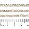 Transparent Electroplate Glass Beads Strands EGLA-A039-T2mm-UA08-4