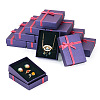 Rectangle Paper Jewelry Set Storage Boxes with Bowknot CON-TAC0014-04B-2