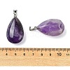 Natural Banded Amethyst Pendants GG-K002-09O-3