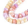 Anti-Tarnish Electroplate Glass Beads Strands GLAA-T025-6mm-11I-3