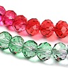 Transparent Painted Glass Beads Strands LS-DGLA-A034-T6mm-A24-4