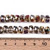 Electroplate Transparent Glass Beads Strands X-EGLA-N022-04A-D03-4