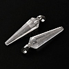 Natural Quartz Crystal Pointed Pendants G-D089-01P-07-2