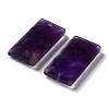 Natural Amethyst Pendants G-G063-01B-2