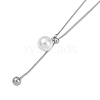 304 Stainless Steel Snake Chain Necklaces NJEW-D080-08P-1