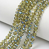 Electroplate Glass Beads Strands EGLA-A034-T4mm-I19-1