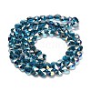 Electroplate Glass Beads Strands EGLA-B004-01A-AB10-2