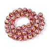 Handmade Foil Glass Beads Strands FOIL-N033-04E-2