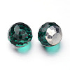 Faceted Round Glass Cabochons GGLA-L008A-M-2