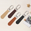8Pcs 4 Colors PU Leather Zipper Pulls for Handbags Luggage and Jacket FIND-CL0002-10-7
